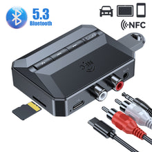 Load image into Gallery viewer, Car NFC Bluetooth 5.3 Audio Receiver with 3.5mm AUX RCA USB U-Disk/TF HIFI Stereo Music Wireless Adapter With Mic Kit Speaker