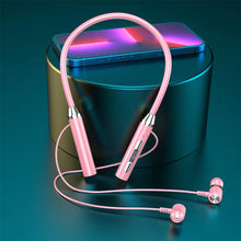 Load image into Gallery viewer, Wireless Headphones Bluetooth 5.0 Neckband Earphones Silicone Hifi 9D Stereo Sports Headset Halter Waterproof Magnetic Earbuds