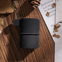 Load image into Gallery viewer, Tiny Genuine Leather Notebook Pocketbook Sketchbook Mini Vintage Retro Cute Kawaii Portable Daily Planner Organizer Travel Supplies
