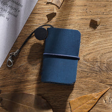 Load image into Gallery viewer, Tiny Genuine Leather Notebook Pocketbook Sketchbook Mini Vintage Retro Cute Kawaii Portable Daily Planner Organizer Travel Supplies