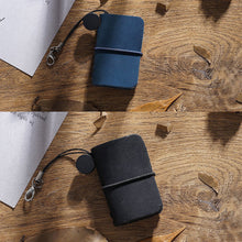 Load image into Gallery viewer, Tiny Genuine Leather Notebook Pocketbook Sketchbook Mini Vintage Retro Cute Kawaii Portable Daily Planner Organizer Travel Supplies