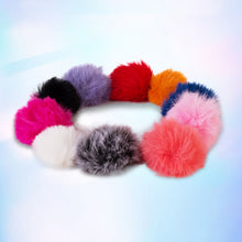 Load image into Gallery viewer, Plush Microphone Cover Windscreen Fluffy Artificial Fur Sleeve Compatible for Little Bee Microphone Collar Clip Wheat Reduce Noise