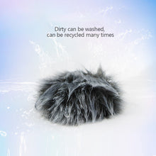 Load image into Gallery viewer, Plush Microphone Cover Windscreen Fluffy Artificial Fur Sleeve Compatible for Little Bee Microphone Collar Clip Wheat Reduce Noise