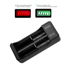 Load image into Gallery viewer, 2 Slots Dual 18650 Lithium Battery Charger for 18650 14650 Charging 4.2 / 3.7 V Rechargeable Battery Charger