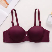 Load image into Gallery viewer, Large Size Bras Push Up Bra For Women Thin Mold Cup Underwear Deep V Brassiere Seamless Bralette Sexy Female Plus Size Lingerie Comfy Tops