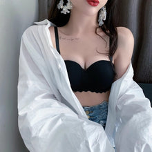 Load image into Gallery viewer, Sexy Bras For Women Seamless Wireless Bra Push Up Underwear Female Solid Color Lingerie One-pieces Gather Removable Shoulder Straps Brassiere