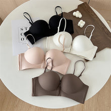 Load image into Gallery viewer, Front Closure Bras For Women Thickening Gathered Bra Seamless Wireless Soft Brassiere Push Up Strapless Underwear Female Sexy Invisible Lingerie Intimate