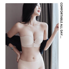Load image into Gallery viewer, Front Closure Bras For Women Thickening Gathered Bra Seamless Wireless Soft Brassiere Push Up Strapless Underwear Female Sexy Invisible Lingerie Intimate