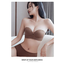 Load image into Gallery viewer, Front Closure Bras For Women Thickening Gathered Bra Seamless Wireless Soft Brassiere Push Up Strapless Underwear Female Sexy Invisible Lingerie Intimate