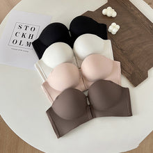 Load image into Gallery viewer, Front Closure Bras For Women Thickening Gathered Bra Seamless Wireless Soft Brassiere Push Up Strapless Underwear Female Sexy Invisible Lingerie Intimate