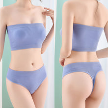Load image into Gallery viewer, Strapless Bras Women's Seamless Wireless Bra Female Push Up Underwear Breathable Bandeau Removable Padded Line Top Lingerie Intimate