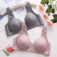 Load image into Gallery viewer, Middle-aged And Elderly Mothers' Front Button Bras Plus-size Wireless Bra Anti-sagging Gathered Underwear Soft Brassiere Intimates Female Lingerie