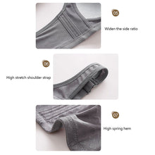 Load image into Gallery viewer, Middle-aged And Elderly Mothers' Front Button Bras Plus-size Wireless Bra Anti-sagging Gathered Underwear Soft Brassiere Intimates Female Lingerie