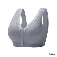 Load image into Gallery viewer, Front Button Bras Women's Plus-size Bra Middle-aged And Elderly Underwear Wireless Cotton Vest-type Underwear Intimates Female Lingerie
