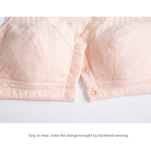 Load image into Gallery viewer, Front Button Bras Women's Plus-size Bra Middle-aged And Elderly Underwear Wireless Cotton Vest-type Underwear Intimates Female Lingerie
