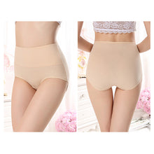 Load image into Gallery viewer, Large Size Middle-aged And Elderly Mothers' Panties High Waist Fat Cotton Underwear Solid Breathable Briefs Seamless Lingerie for Female XL-2XL