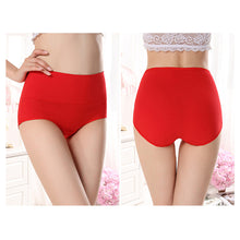 Load image into Gallery viewer, Large Size Middle-aged And Elderly Mothers' Panties High Waist Fat Cotton Underwear Solid Breathable Briefs Seamless Lingerie for Female XL-2XL