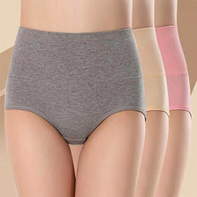 Load image into Gallery viewer, Large Size Middle-aged And Elderly Mothers' Panties High Waist Fat Cotton Underwear Solid Breathable Briefs Seamless Lingerie for Female XL-2XL