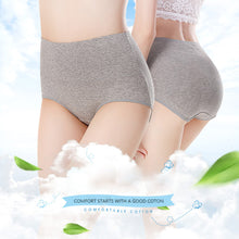 Load image into Gallery viewer, Large Size Middle-aged And Elderly Mothers' Panties High Waist Fat Cotton Underwear Solid Breathable Briefs Seamless Lingerie for Female XL-2XL