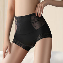 Load image into Gallery viewer, Women High Waist Panties Sexy Hollow Lace Underwear Sheer Floral knickers Seamless Breathable Comfy Lingerie Underpants Tummy Control Pants