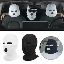 Load image into Gallery viewer, Funny Car Seat Headrest Cover with 3 Hole Full Cover Car For Halloween Christmas Decoration