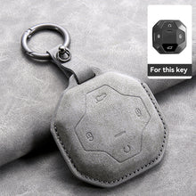 Load image into Gallery viewer, 4 Buttons Key Car Remote Control Key Case Suede Leather Protect Cover Shell Auto Accessories For Chery Jetour T2 Traveler 2023 2024