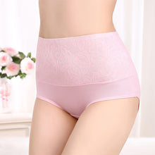 Load image into Gallery viewer, Plus Size Women Panties High Waist Control Abdomen Underwear Cotton Breathable Briefs Seamless Lingerie for Female 5XL