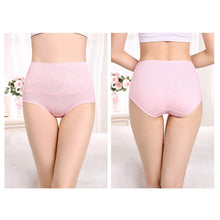 Load image into Gallery viewer, Plus Size Women Panties High Waist Control Abdomen Underwear Cotton Breathable Briefs Seamless Lingerie for Female 5XL