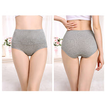 Load image into Gallery viewer, Plus Size Women Panties High Waist Control Abdomen Underwear Cotton Breathable Briefs Seamless Lingerie for Female 5XL