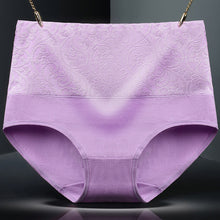 Load image into Gallery viewer, Plus Size Women Panties High Waist Control Abdomen Underwear Cotton Breathable Briefs Seamless Lingerie for Female 5XL