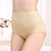 Load image into Gallery viewer, Plus Size Women Panties High Waist Control Abdomen Underwear Cotton Breathable Briefs Seamless Lingerie for Female 5XL