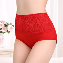 Load image into Gallery viewer, Plus Size Women Panties High Waist Control Abdomen Underwear Cotton Breathable Briefs Seamless Lingerie for Female 5XL