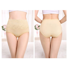 Load image into Gallery viewer, Plus Size Women Panties High Waist Control Abdomen Underwear Cotton Breathable Briefs Seamless Lingerie for Female 5XL