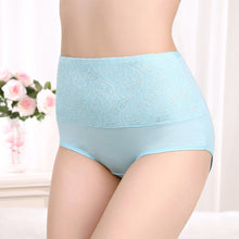 Load image into Gallery viewer, Plus Size Women Panties High Waist Control Abdomen Underwear Cotton Breathable Briefs Seamless Lingerie for Female 5XL