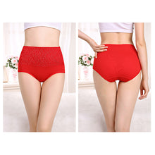 Load image into Gallery viewer, Plus Size Women Panties High Waist Control Abdomen Underwear Cotton Breathable Briefs Seamless Lingerie for Female 5XL