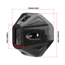 Load image into Gallery viewer, Motorcycle Muffler Tip Cover Glossy Carbon Fiber Black Exhaust Tip Garnish Accessories For Honda Click 125 150