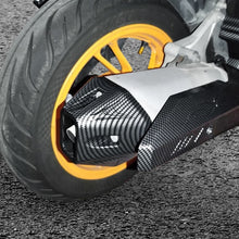 Load image into Gallery viewer, Motorcycle Muffler Tip Cover Glossy Carbon Fiber Black Exhaust Tip Garnish Accessories For Honda Click 125 150
