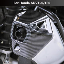 Load image into Gallery viewer, Motorcycle Muffler Tip Cover Glossy Carbon Fiber Black Exhaust Tip Garnish Accessories For Honda ADV150/160