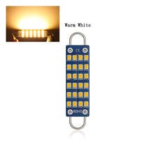 Load image into Gallery viewer, 1pc 44mm Car Light 24SMD Canbus W5W LED Bulbs 12V Interior Dome Lights Reading Lamp