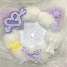 Load image into Gallery viewer, Soft Kitten Cat Ear Plush Cute Bupeto 58mm Beauty Valley Meitong Packaging Accessories Badge Base