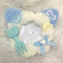 Load image into Gallery viewer, Soft Kitten Cat Ear Plush Cute Bupeto 58mm Beauty Valley Meitong Packaging Accessories Badge Base