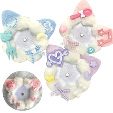 Load image into Gallery viewer, Soft Kitten Cat Ear Plush Cute Bupeto 58mm Beauty Valley Meitong Packaging Accessories Badge Base