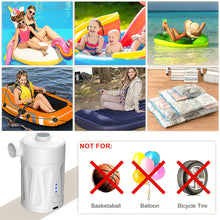Load image into Gallery viewer, Portable Electric Storage Pump Outdoor Wireless Swimming Pool Inflatable Boat Inflatable Bed Vacuum Compression Bag Extraction Air Pump