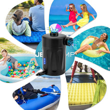 Load image into Gallery viewer, Portable Electric Storage Pump Outdoor Wireless Swimming Pool Inflatable Boat Inflatable Bed Vacuum Compression Bag Extraction Air Pump