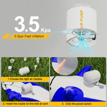 Load image into Gallery viewer, Portable Air Pump Outdoor Air Pump Mini Air Pump Swimming Ring Air Bed Air Pump Multi-function Vacuum Air Pump