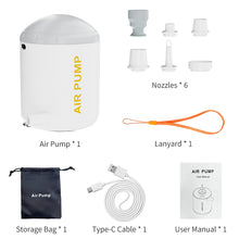 Load image into Gallery viewer, Portable Air Pump Outdoor Air Pump Mini Air Pump Swimming Ring Air Bed Air Pump Multi-function Vacuum Air Pump