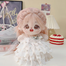 Load image into Gallery viewer, 20CM Cotton Doll Wedding Dress Cartoon Plush Doll Replacement Outfit Lolita Dress Playing House Accessories Mini Clothes