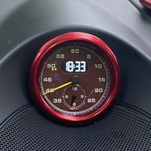 Load image into Gallery viewer, Aluminium Alloy Car Clock Decoration Ring Stopwatch Compass Stopwatch Sticker Decoration Trim For Porsche Cayenne Macan Panamera 911 718