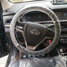 Load image into Gallery viewer, 50pcs Disposable Universal Car Transparent Steering Wheel Cover Gear Cover Elastic Waterproof Plastic Safety Isolation Protection Cover