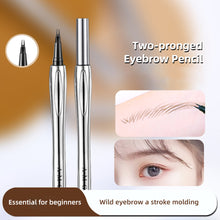 Load image into Gallery viewer, Three-dimensional Two Nib Eyebrow Pencil Waterproof Sweatproof Non-smudging Multifunctional Natural Eyebrow Pencil Cosmetics